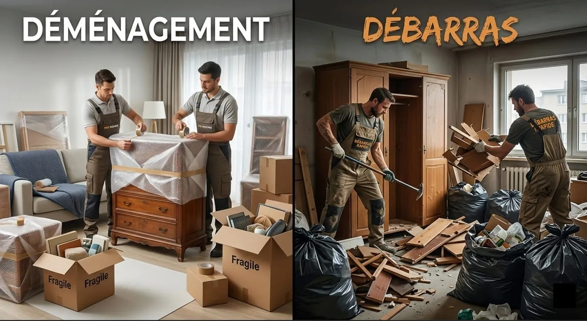 Déménagement et débarras d'une maison familiale